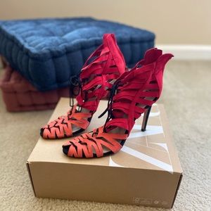 Zara cage heels